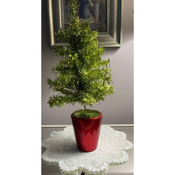 Artificial Mini Christmas Tree In Red Pot By Pier 1 Imports - Picture 4 of 4